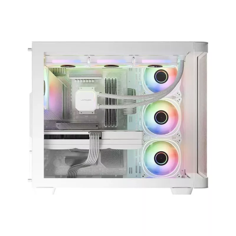 Case Midi-Tower ATX LC-Power Gaming 8001W Pro-Storm Light, bianco (LC-8001W-ON)