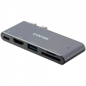 Hub CANYON DS-5 5in1 Thunderbolt 3 4K grigio siderale