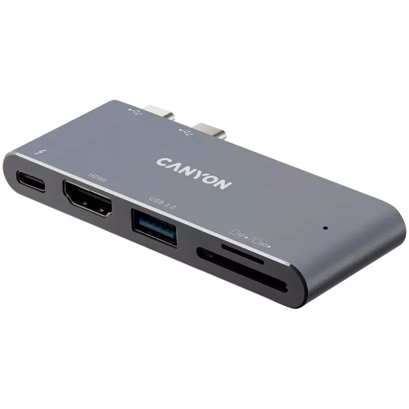 Hub CANYON DS-5 5in1 Thunderbolt 3 4K grigio siderale