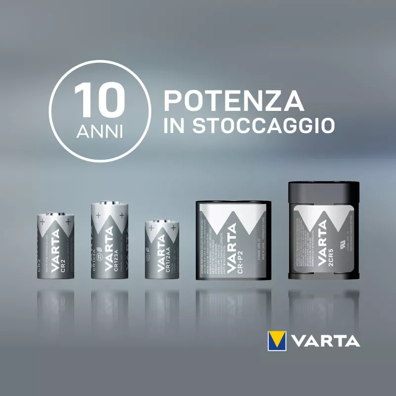 Varta Lithium CR123A 3V 1600mAh batteria per fotocamera