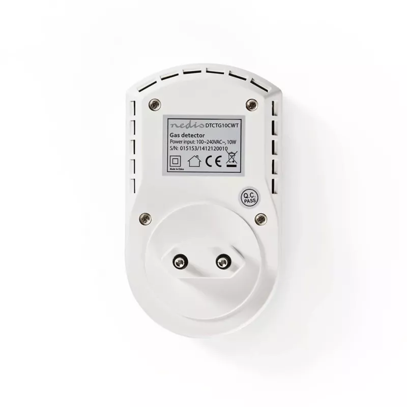 Nedis DTCTG10CWT rilevatore di gas GPL, gas naturale