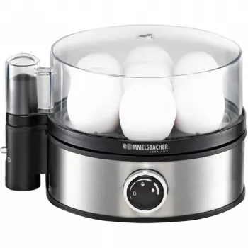ROMMELSBACHER ER 400 - Cuociuova - 400 W - acciaio inox/nero