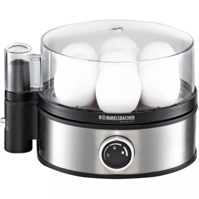 ROMMELSBACHER ER 400 - Cuociuova - 400 W - acciaio inox/nero