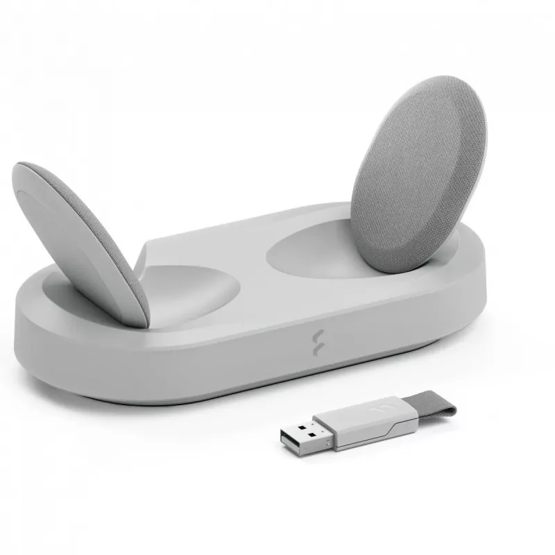 Fractal Design Scape cuffie con filo & wireless archetto musica stazione di ricarica grigio