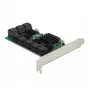 Scheda DeLOCK 16 porte SATA PCI Express x4 6 Gbit/s verde grigio