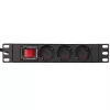 Extralink 10 1U 3 prese EU Type PDU con interruttore PDU 3-EU