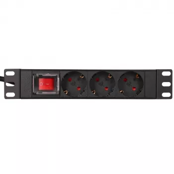 Extralink 10 1U 3 prese EU Type PDU con interruttore PDU 3-EU
