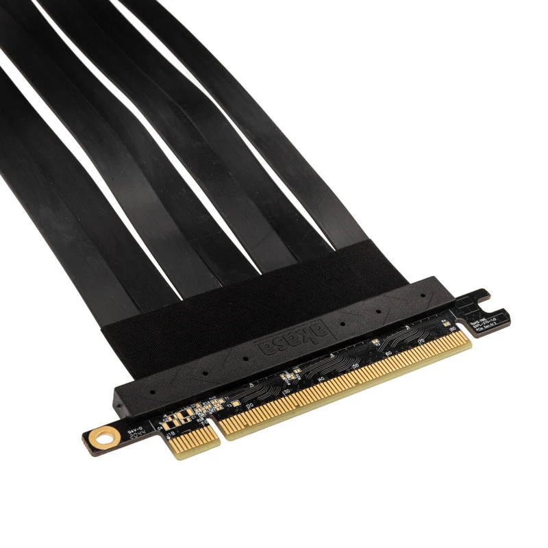 Akasa Riser Black X2 Mark IV Premium cavo riser PCIe 4.0 x16, 20 cm, AK-CBPE03-20B