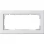 Gira 100229 E2 cornice di copertura a 2 posti senza barra centrale, bianco puro
