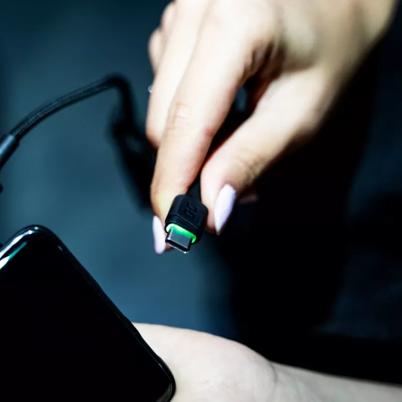 Green Cell KABGCSET03 cavo USB 2 m USB A USB C nero
