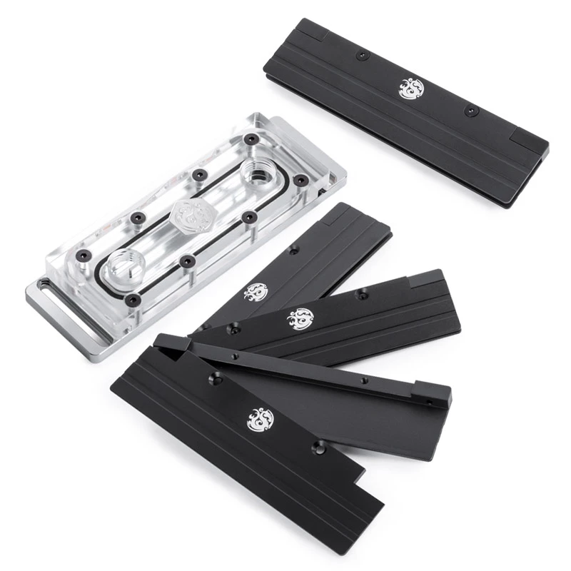 Set dissipatore RAM BitsPower BP-RAMS44PS-DRGB trasparente ARGB, 8 pz.