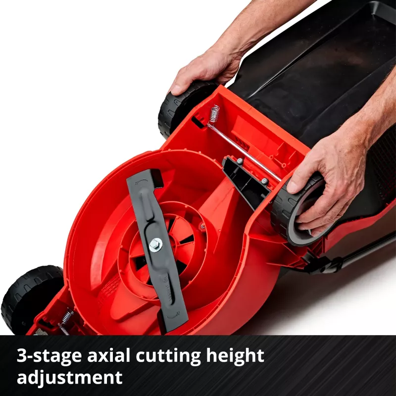 Tosaerba a spinta EINHELL GE-CM 18/30 Li — 18V, 3,0Ah, larghezza di taglio 30 cm, cesto di raccolta 25 L