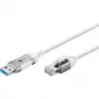 Cavo Ethernet Goobay USB-A 3.0 a RJ45 sottile 10 m – collega router, modem o (74383)