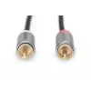 Digitus | Stereo 3,5 mm a 2RCA splitter a Y, M a M | DB-510330-018-S | 3,5 mm stereo | 2x connettore RCA maschio