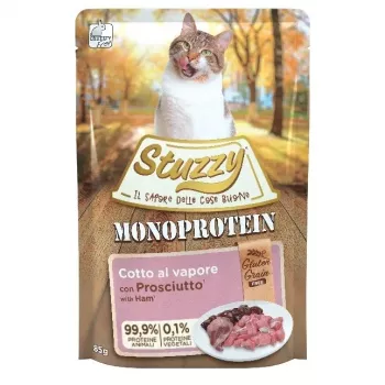 Cibo umido per gatti Agras Pet Foods Monoprotein prosciutto 85 g — gusto carne di maiale, senza cereali, senza glutine, gatti adulti