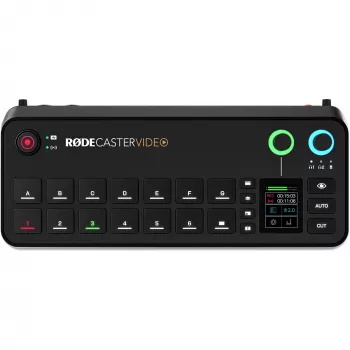 Rode RØDECaster Video console di produzione video e audio, fino a 6 sorgenti video, due preamplificatori, due ricevitori wireless interni