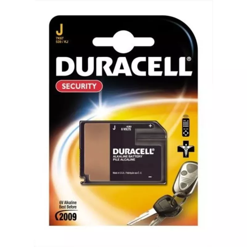 Duracell Security - Batteria J alcalina 500 mAh