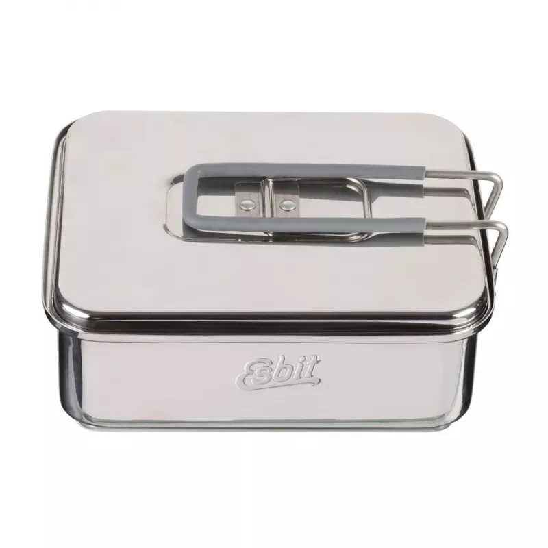Set da cucina da campeggio ESBIT CS1100ST — alluminio e acciaio inox, 1,1 L, 659 g, nero/argento