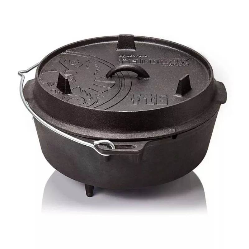 Petromax Pentola da fuoco ft6 con piedini, 5,7 L, ghisa, nero