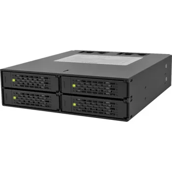 ICY DOCK - ToughArmor - MB994SP-4S - Backplane SAS/SATA II, Trayless, 4x SAS/SATA 2,5 pollici interni su 4x SATA host - alluminio - nero - SAS/SATA 6 Gbit/s - ventola 40 mm