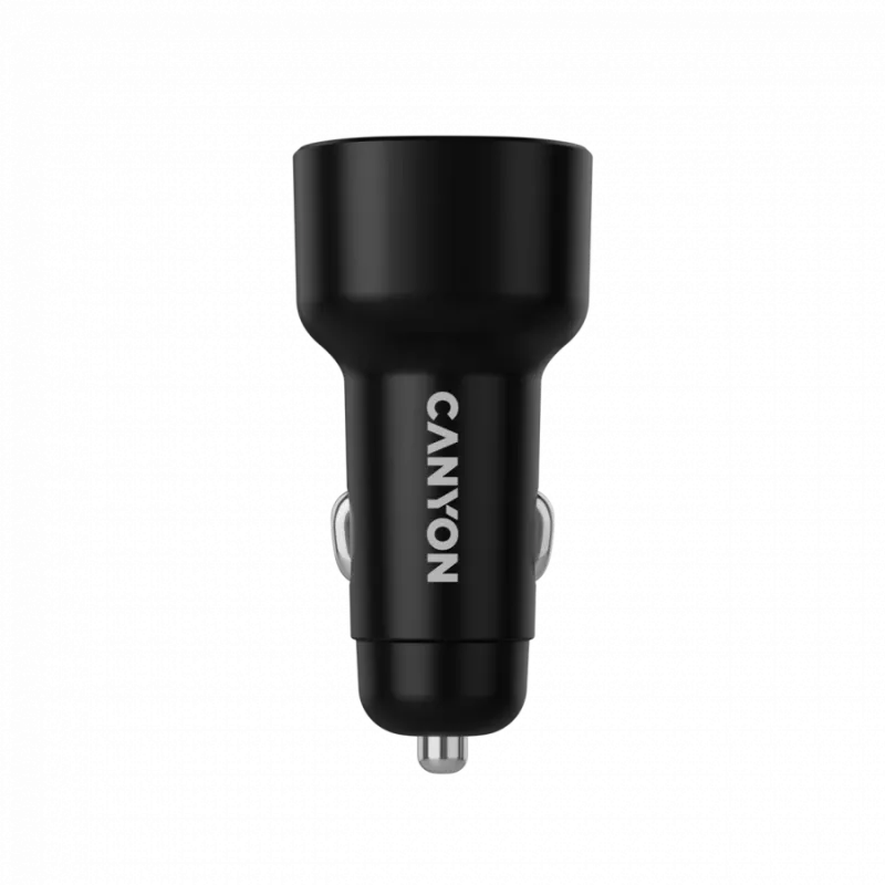 Caricabatterie da auto CANYON OnDrive 60 PD 60W 2xUSB-C — potenza 60W, 2 porte USB-C, nero