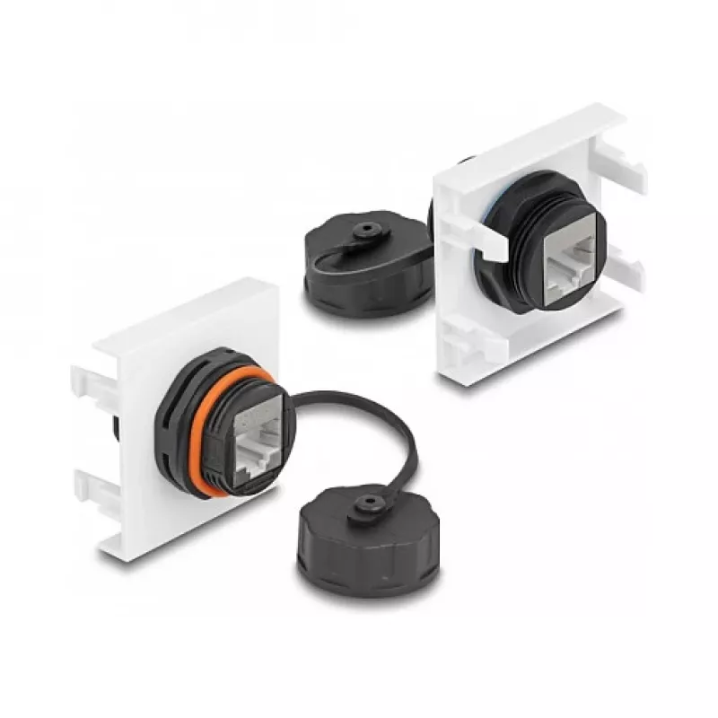 Modulo DeLOCK Easy 45 rete RJ45 Cat.6A 45x45mm 1000 Mbit/s nero