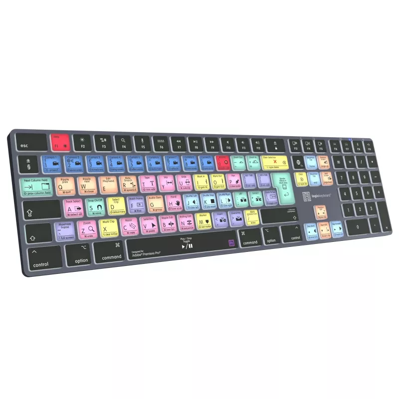 Logickeyboard LKB-PPROCC-TM-UK Adobe Premiere Pro CC Titan tastiera, layout UK, Mac