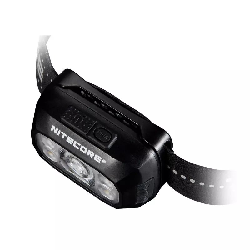 Torcia frontale Nitecore NU30 — torcia frontale LED compatta e portatile, fino a 500 lumen, più livelli di potenza, modalità luce rossa