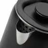 Jata JEHA1575 bollitore elettrico, 1,7 l, 1500 W, 5 impostazioni di temperatura, nero/acciaio inox