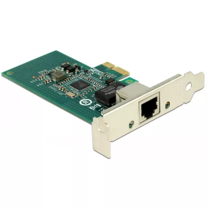 DeLock scheda PCI Express > 1 x Gigabit LAN - adattatore di rete - PCIe 2.1 low-profile - Gigabit Ethernet
