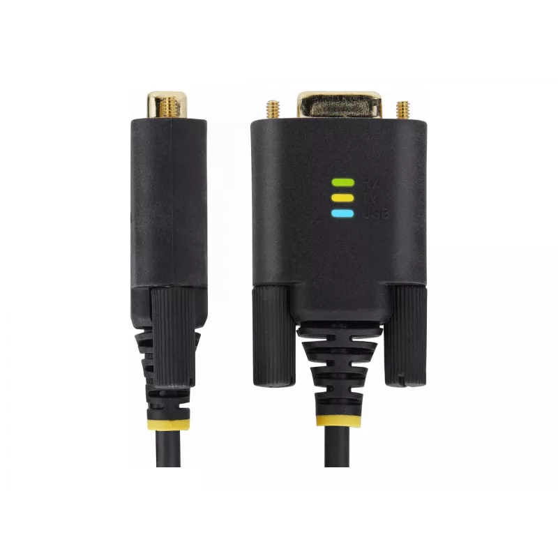 StarTech.com cavo adattatore da USB a seriale a 2 porte 13ft (4m), viti/dadi DB9 sostituibili, mantenimento COM, USB-A a DB9 RS232, FTDI, protezione ESD livello 4, Windows/macOS/ChromeOS/Linux – costruzione robusta in TPE