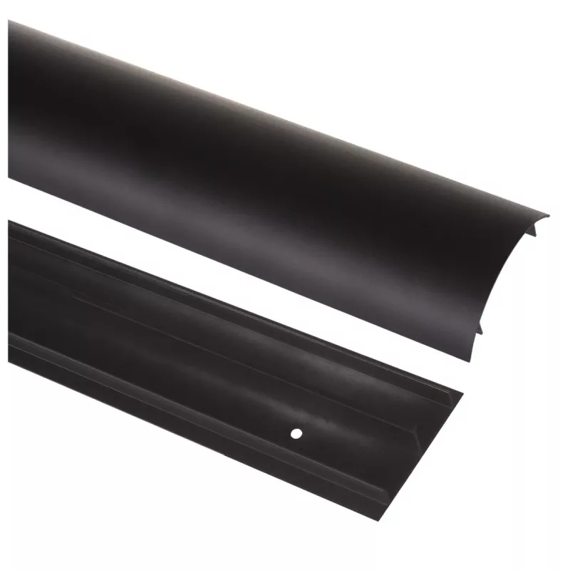 Canalina copricavi in alluminio MACLEAN MC-814 B nera — copricavi