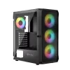 Case LOGIC CONCEPT Portos ARGB ATX Mid-Tower, nero