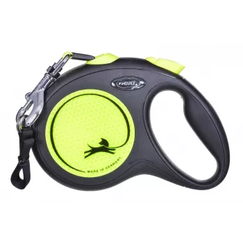 FLEXI new Neon L – guinzaglio retrattile – 5 m