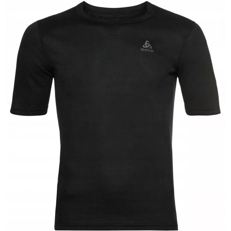 Odlo BL TOP Crew-Neck s/s ACTIVE WARM ECO maglietta uomo, taglia M, nero