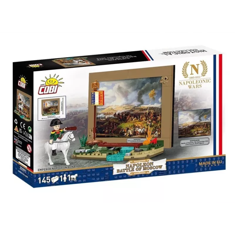 Set da costruzione Cobi Napoleone battaglia di Mosca 145 pezzi kit di montaggio diorama storico