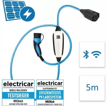 Stazione di ricarica NRGkick 32A Pure con GSM, GPS e WLAN, cavo 5 m