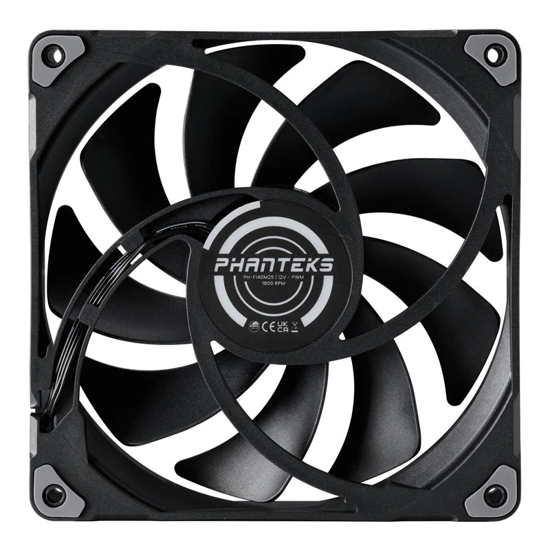 Ventole per case PHANTEKS M25 PWM 140 mm – confezione da 3, nero