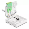 DELOCK Scatola di connessione in fibra ottica 2 x SC/APC simplex con set cavo drop G.657.A1 da 30 m