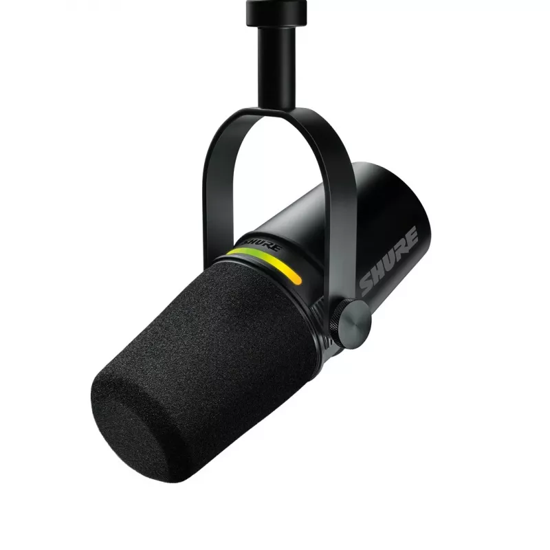 Shure MV7+-K - Microfono per parlato e canto con connessione XLR/USB-C, nero