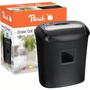 Distruggidocumenti Peach PS500-40 taglio a croce 68 dB nero