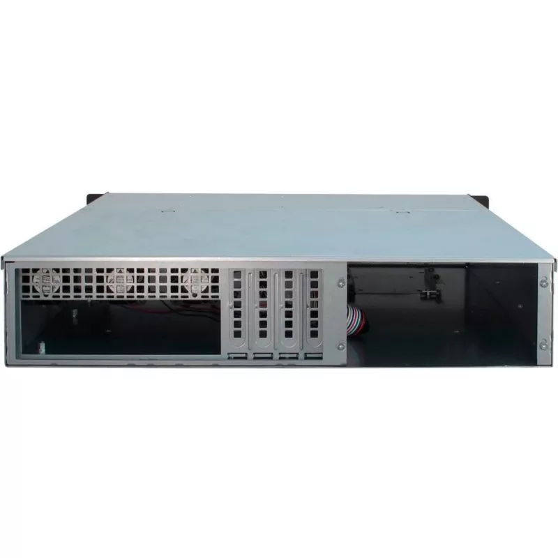 Case server Inter-Tech 2U 2404L rack nero, grigio