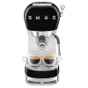 SMEG 50's Style ECF02BLEU macchina per espresso, 15 bar, nera