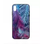 Custodia protettiva in vetro Tellur per iPhone XS Max con design palme stampato