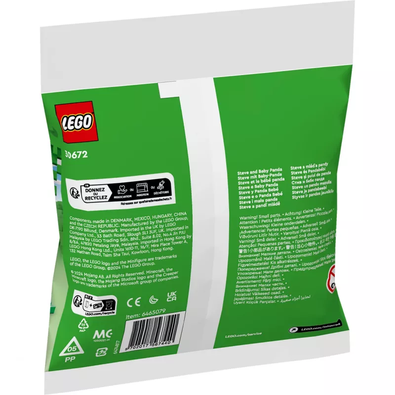LEGO Minecraft Steve e Baby-Panda 30672 Polybag