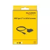 Convertitore DeLOCK 63803 USB Type-C a 22 pin SATA 6 Gb/s per SSD / HDD da 2,5