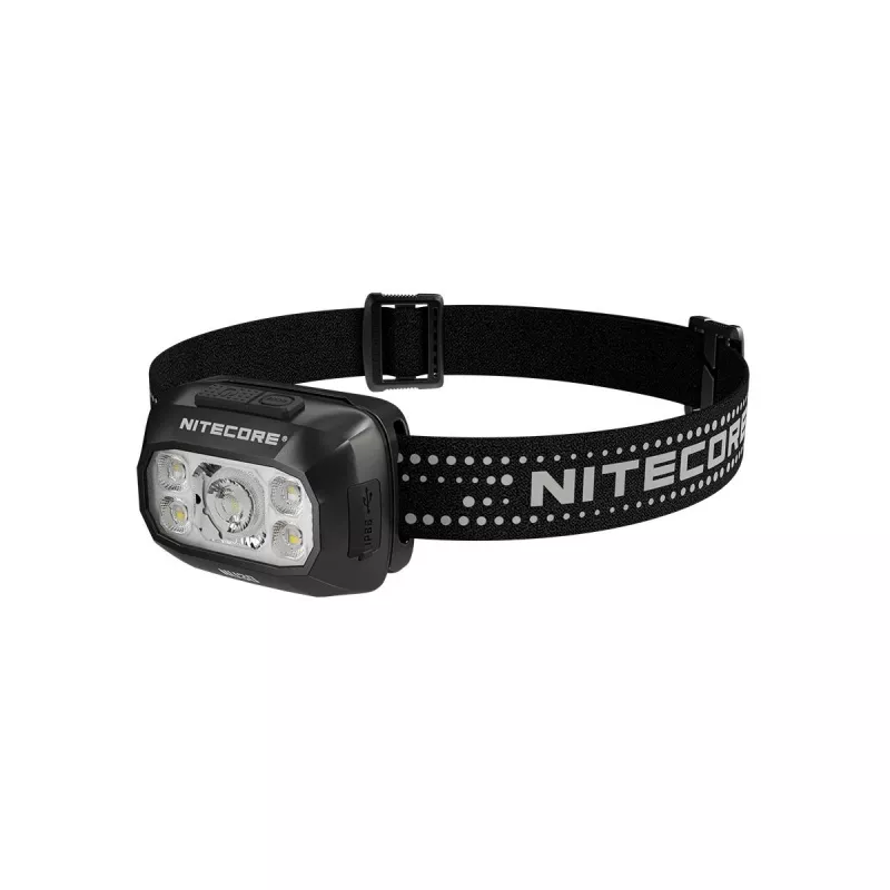 Torcia frontale Nitecore NU30 — torcia frontale LED compatta e portatile, fino a 500 lumen, più livelli di potenza, modalità luce rossa