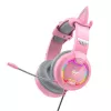 Cuffia gaming HAVIT Gamenote H2233D RGB — over-ear, con filo, rosa