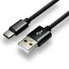Cavo everActive USB-C 1 m - nero, intrecciato, ricarica rapida, 3 A - CBB-1CB