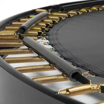 Trampolino fuori terra Salta Royal Baseground Sport 396 cm, rotondo, tappeto 330 cm, 80 molle, struttura in acciaio, imbottitura in PVC